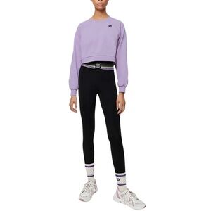 Varley x Maje Mauve Purple Cropped Top Sweatshirt Large